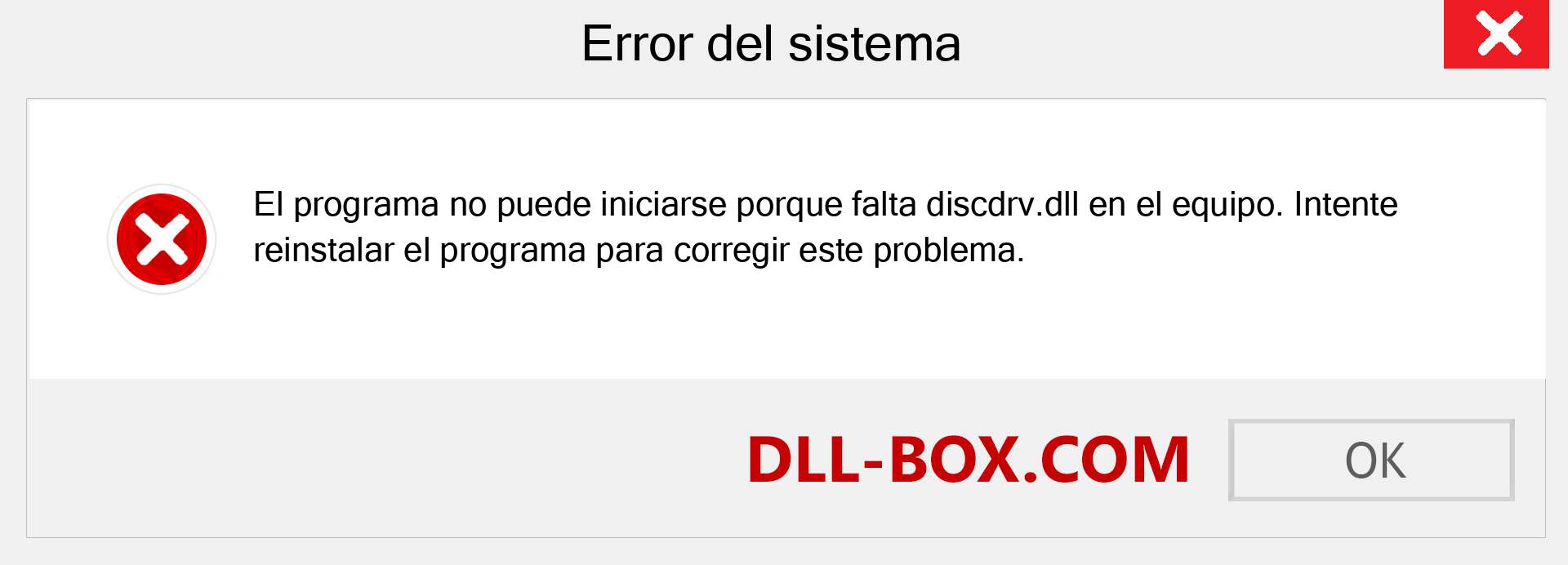 ¿Falta el archivo discdrv.dll ?. Descargar para Windows 7, 8, 10 - Corregir discdrv dll Missing Error en Windows, fotos, imágenes